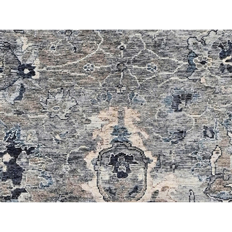 Tapis rectangulaire en laine noué à la main, Rectangulaire 8 pi x 10 pi