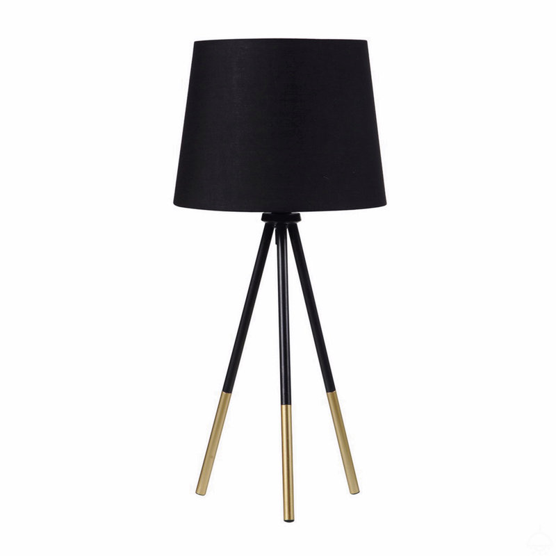 20" Tripod Leg Metal Table Lamp" Devon"