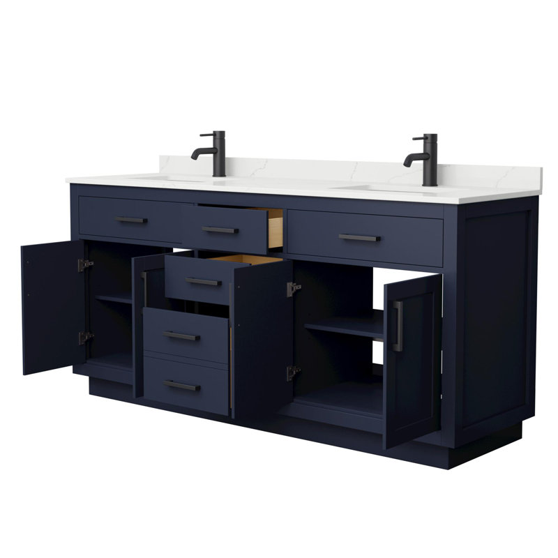 Beckett TK 72'' W Vanity, Single, Matte Black