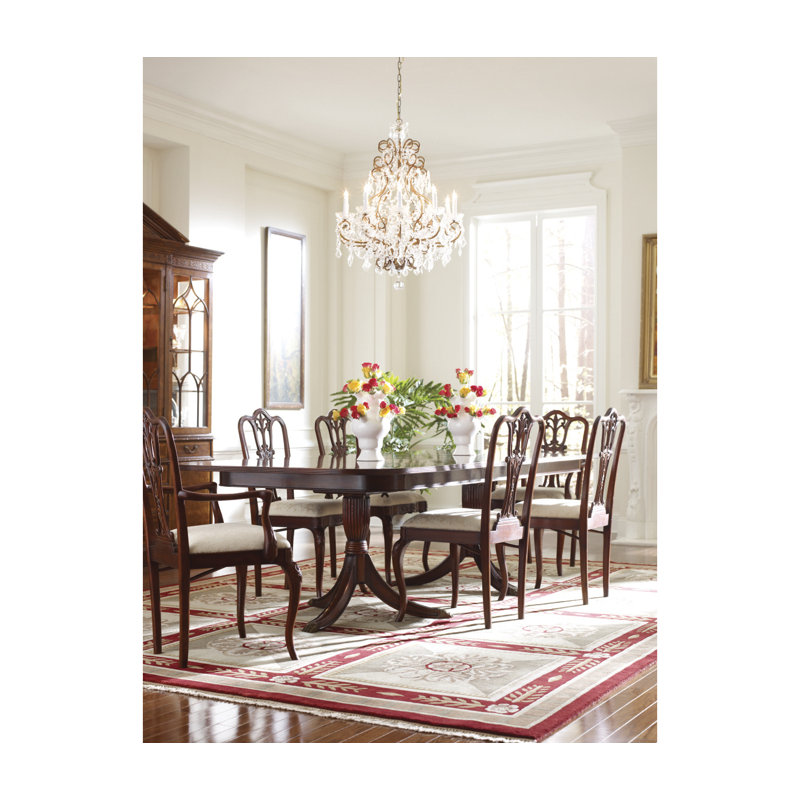 Mazo Upholstered Arm Chair, Antique Mahogany