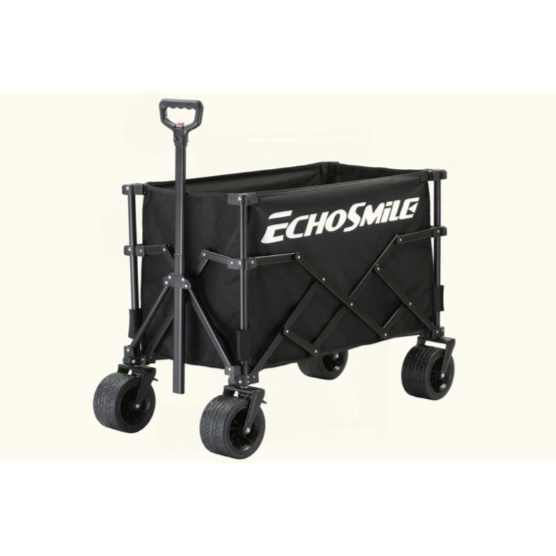 Plus grand chariot pliable tout-terrain avec poche intérieure amovible et mobilité accrue pour les aventures en plein air