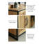 Minimalist Farmhouse Tall Bookcase with X-Brace Frame-940662555
