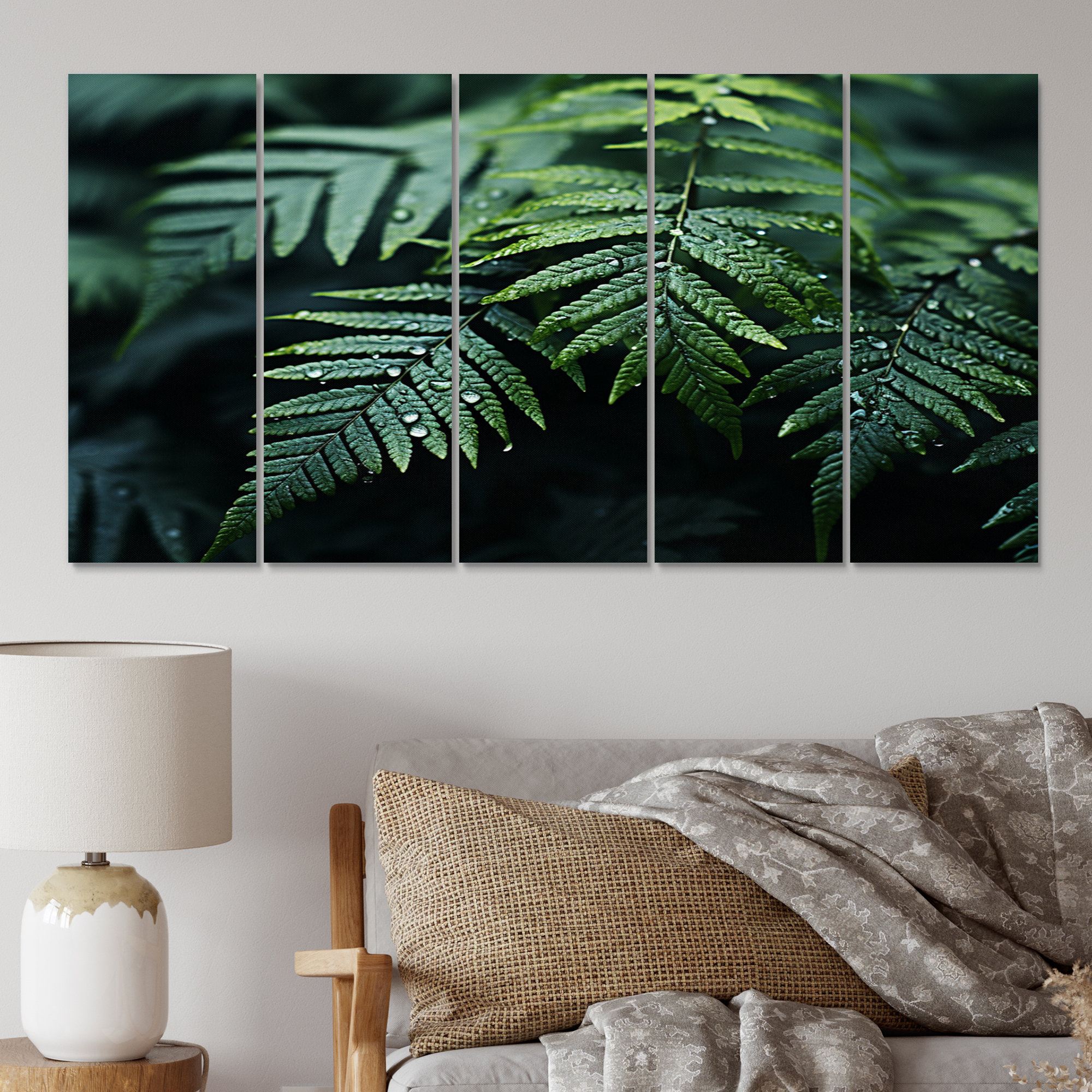 DesignArt Ferns Close Up Photo III Floral Metal Wall Decor Set Wayfair