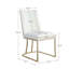 Chaises de salle à manger, chaise d'appoint rembourrée en velours, pieds en métal-2054760520