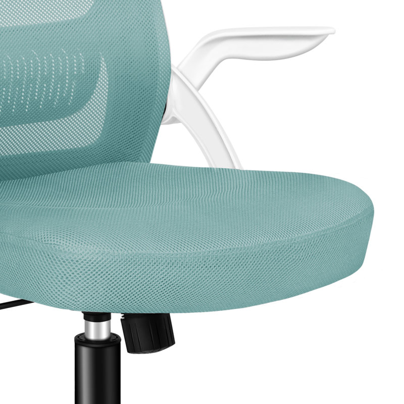 Office Chair with Headrest, Cyan