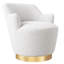 Fauteuil pivotant rembourré Corabeth-1684878713
