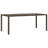 Patio Table With Glass Top Gray 94.5"X35.4"X29.5" Poly Rattan