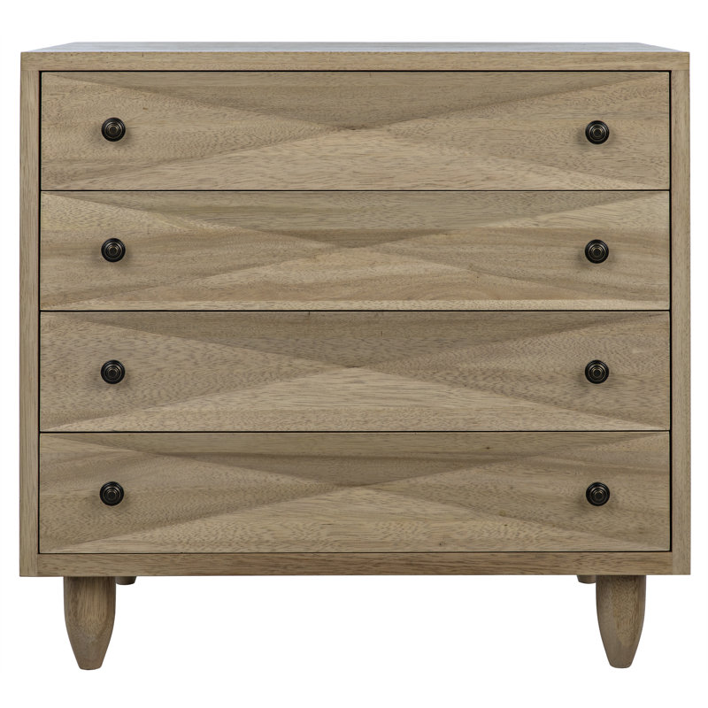 Diamond Solid Wood Accent Chest, Washed Walnut