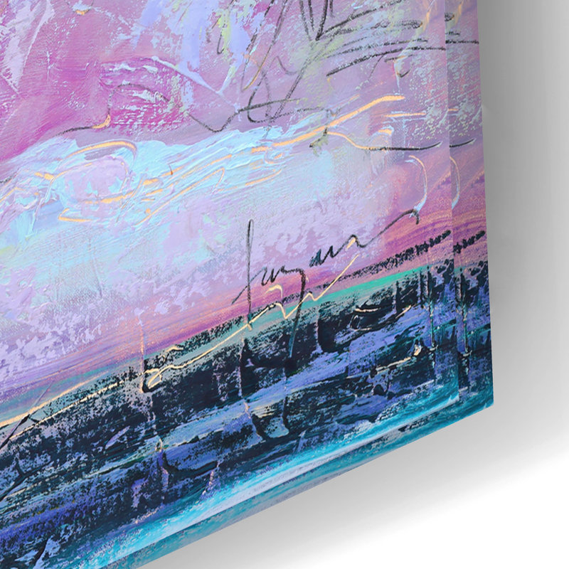  «Winter Passion» par Dorothy Fagan, art mural en verre acrylique, H 16 po x l 24 po