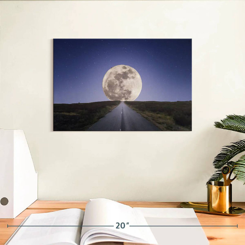 Oberle Road To Moonrise, 8" H x 12" W