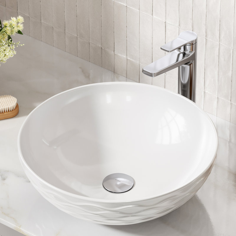 Drain de lavabo de salle de bain à filetage prolongé, Chrome