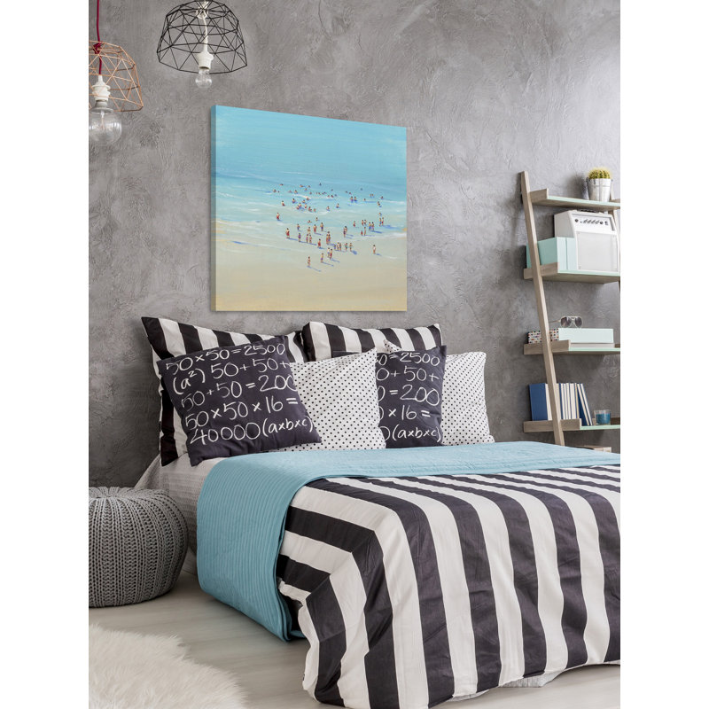 Beach Day II - Wrapped Canvas Painting, 46cm H x 46cm W x 3.81cm D