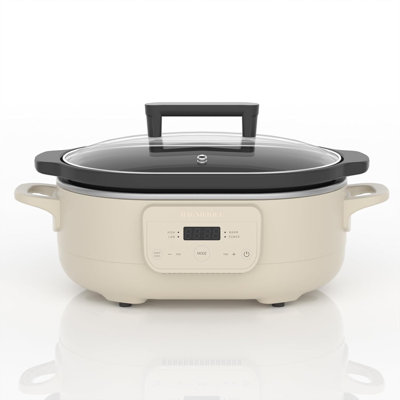 6 Quart Programmable Slow Cooker Removable Healthy Nonstick Pot