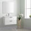 Meuble-lavabo mural 32 po avec lavabo en céramique