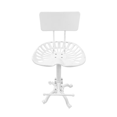 Tabouret de bar 22-33 po Rustic White