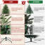 Arbre de Noël artificiel pré-éclairé pour la maison ou le bureau-1333262350
