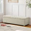 Banc de rangement rembourré de 60,24 po de largeur-775650155