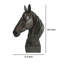 Sculpture tête de cheval Genny, statuette en résine, 19 po-110521941