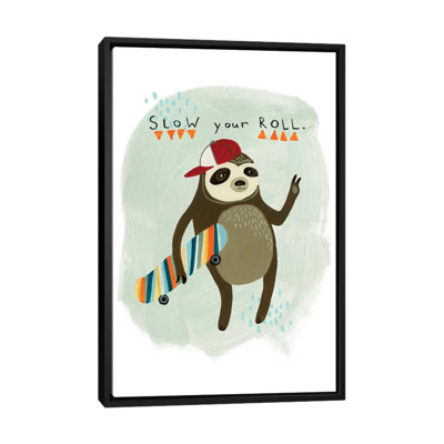 « hipster sloth i », impression sur toile tendue