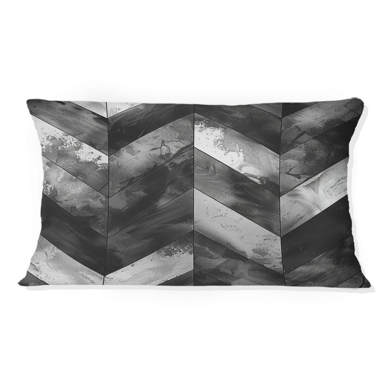 Oreiller lombaire transitionnel gris et gris anthracite I