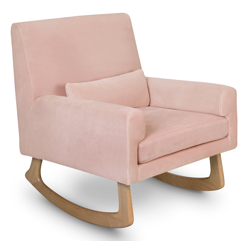 Sleepytime Rocking Chair, Light, Blush Velvet