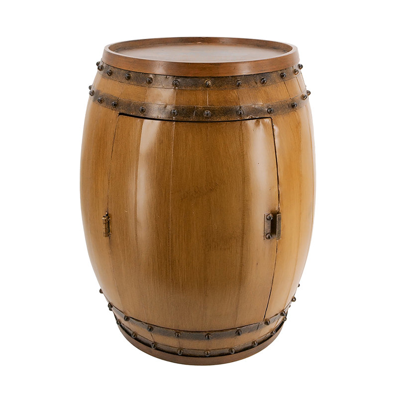 Barrel Dum Accent Table - 20.5x20.5x24"