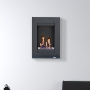 PURLINE 50cm W Black Bio-Ethanol Fireplace
