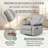 34”W Upholstered Swivel Reclining Rocking Chair-702031714