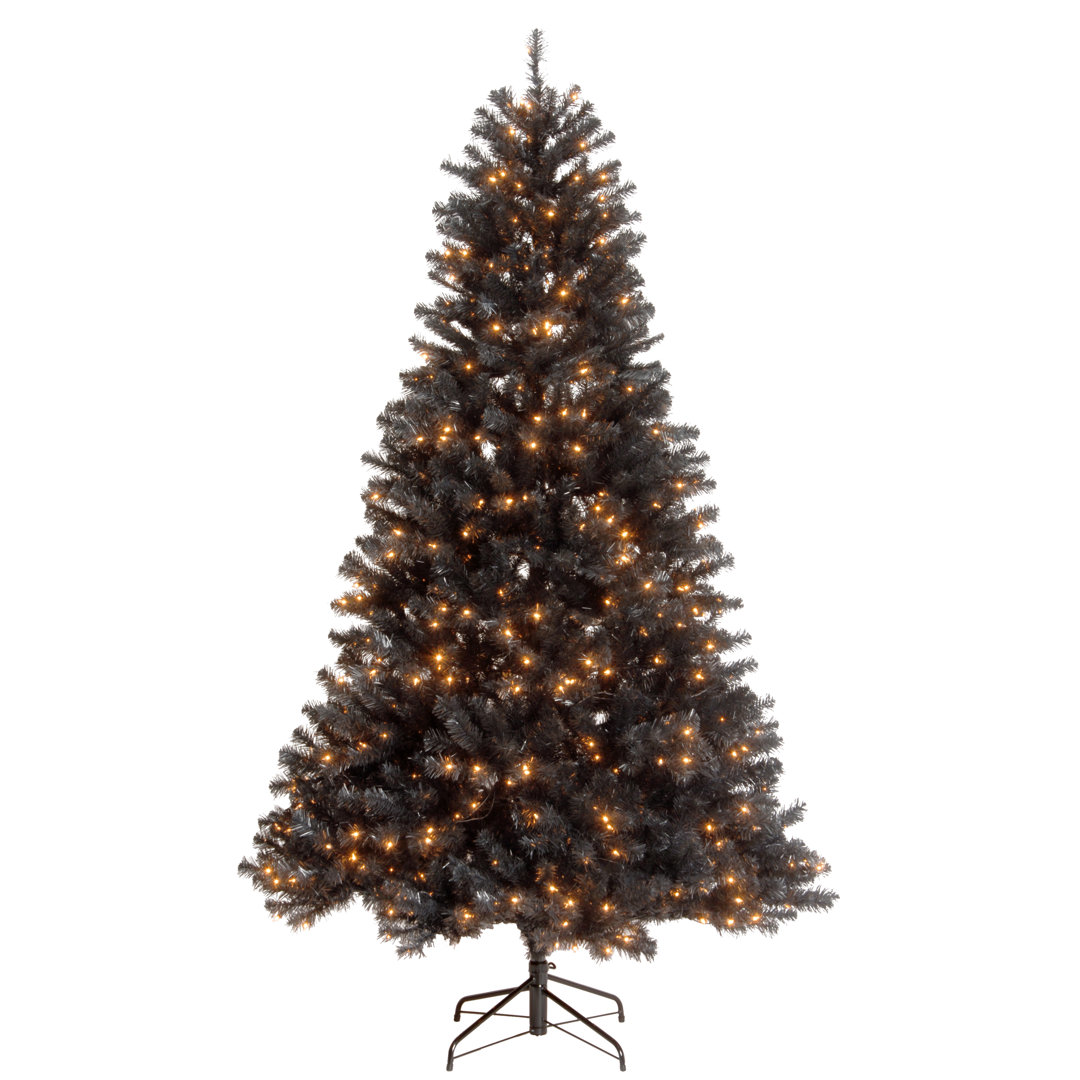 7.5 ft. North Valley Black Spruce Tree with Clear Lights The Holiday Aisle®