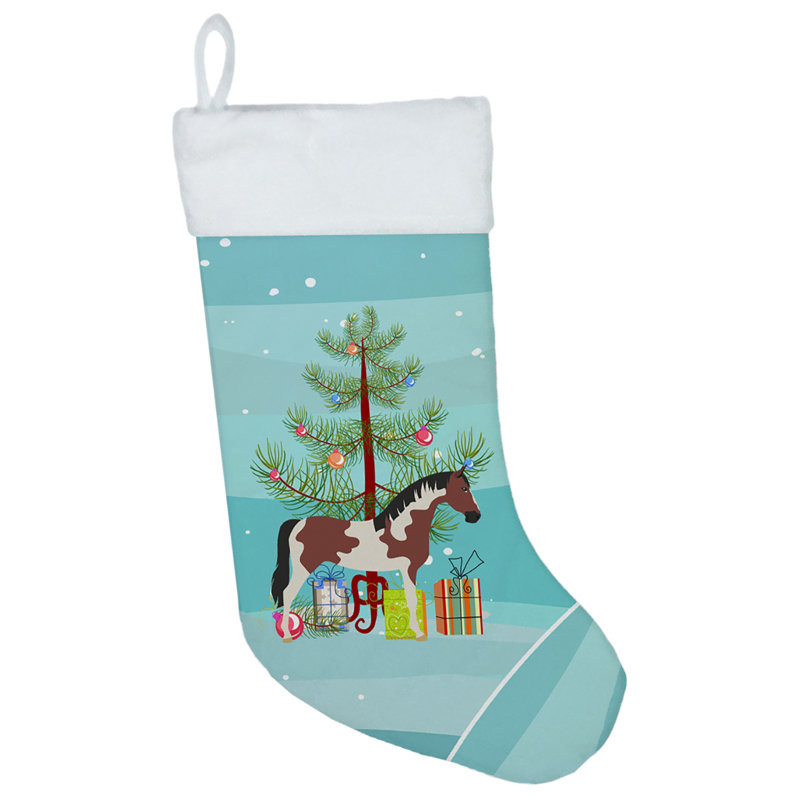 Chaussette de noël pinto cheval