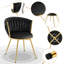 Dining Room Chairs, Kitchen Chairs, Living Room Chairs, With Metal Frame, Ergonomic, 360° Rotation, For Kitchen, Living Room, Balcony, Velvet Seat-642139510-666463696
