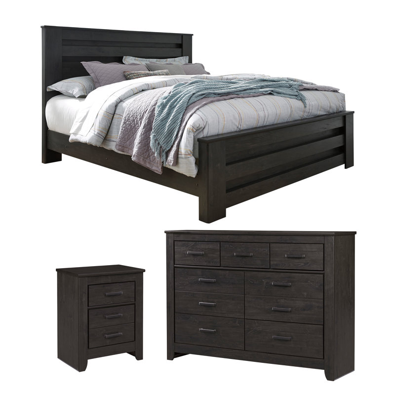 Ensemble de commode configurable en bois massif Penndel