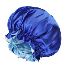 Lashbrook Soft Hair Wrap, Satin Silk Hair Bonnet for Sleeping Cap, Extra Large Reversible for Women Hair Symple Stuff Color: Black