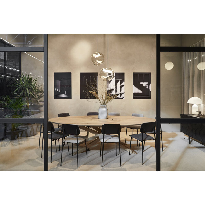 Mikado 105.5'' Solid Wood Oval Conference Table