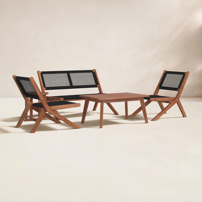 Kismet Sofa Seating Group, Natural/Black