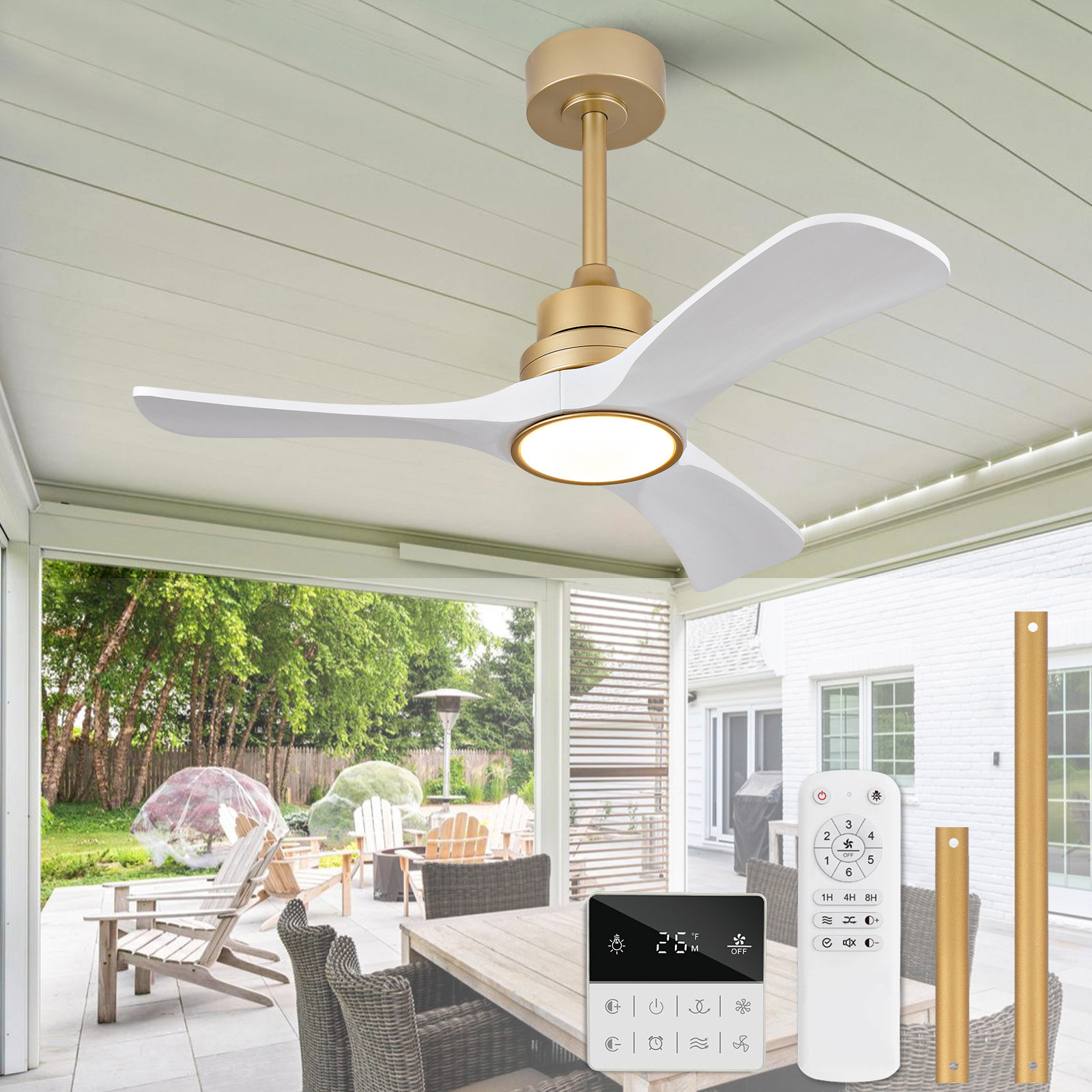 Wrought Studio™ Ceiling Fans With Lights | Wayfair