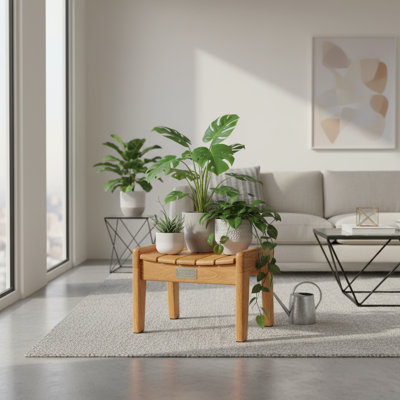 Amneet Solid Wood Accent Stool by Ophelia & Co.