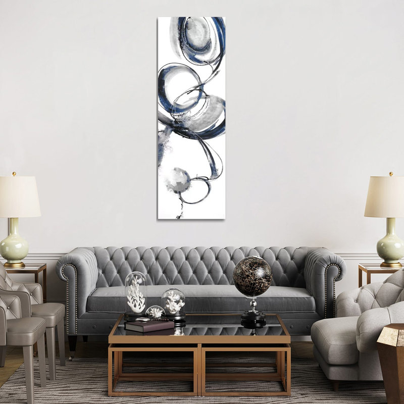 Calligraphie V9 - Giclée sur toile tendue avec châssis, H 36 po x l 12 po