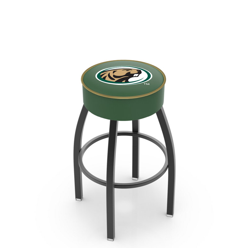 NCAA Bar & Counter Stool, Bemidji State, Black, Bar Stool (30" Seat Height)