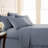 Southshore Fine Linens Vilano Springs Extra Deep Pocket 6-Piece Sheet Set, Ultra Soft Double-Brushed 110 GSM Microfiber Bedding, 21-Inch Deep Pocket, 4 Pillowcases, King, Slate Blue-86340212-86340241