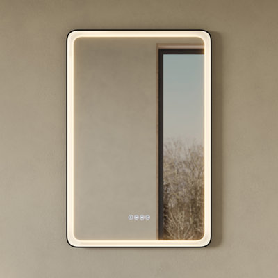 Miroir rectangulaire intelligent anti-buée Carre 24 "x 36" Carre