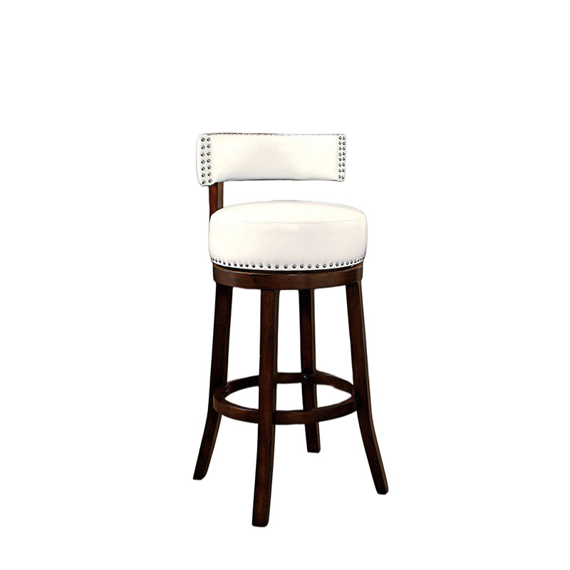 Ensemble de 2 chaises de bar, Beige, Tabouret de comptoir (siège d'une hauteur de 24 p