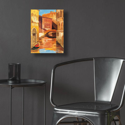 «Morning On The Canal 1» par Albena Hristova, art mural en verre acrylique