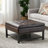Rectangle Tufted Upholstered PU Ottoman