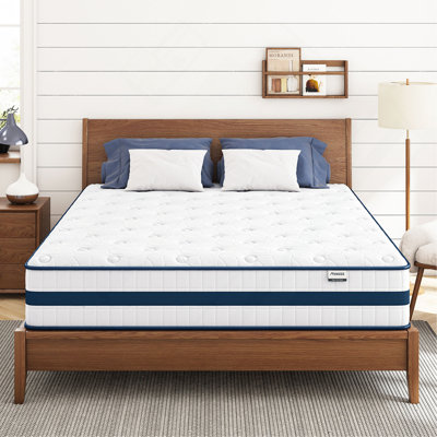 Queen Size Mattress, 12 Inch Queen Hybrid Mattresses in A Box Pressure Relief & Supportive, Cooling Memory Foam & Individually Pocket Coils for Motion Isolation, Luxury Mattress