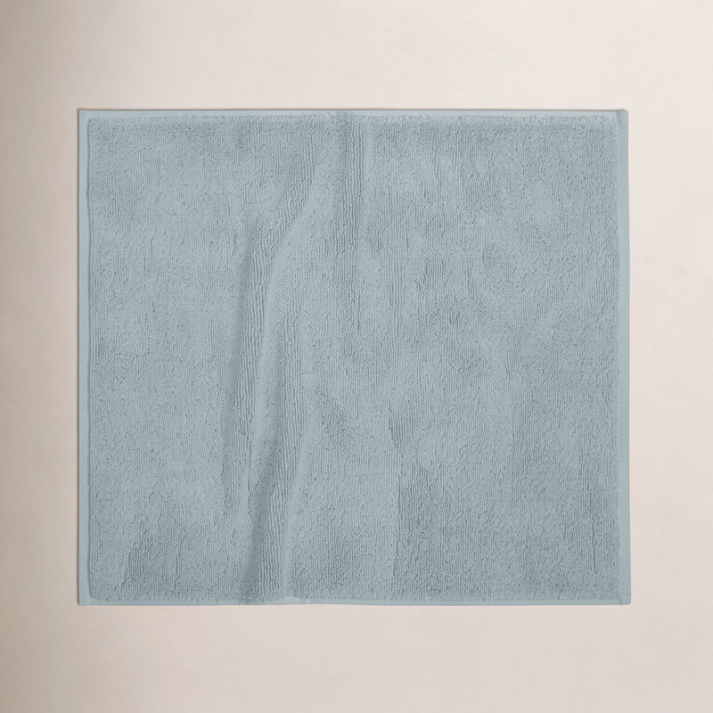Cloud Loom Organic Bath Mat, 32" L x 19" W, Pacific Blue