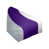 Argent / mauve / blanc