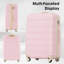 Valise Hardshell 2 pièces + valise à roulettes avec verrou TSA léger 20 po + 28 po-130603884
