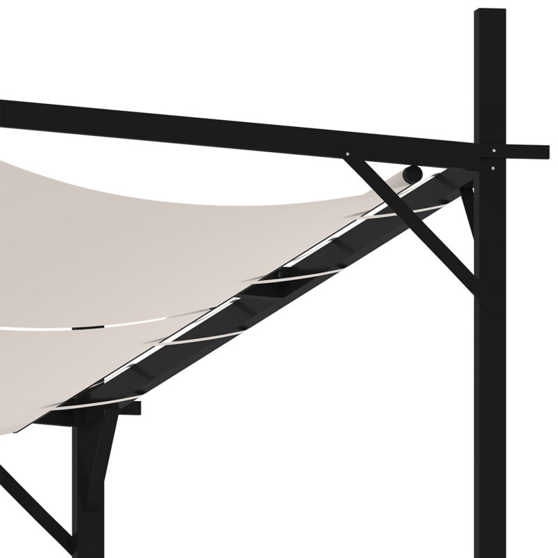 Tenafly Iron Patio Gazebo, Cream