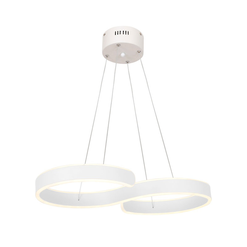 Temara 2 - Light LED Unique/Statement Pendant, White